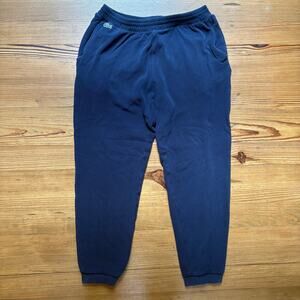 Lacoste dark navy blue elastic waist mens sweatpants SIZE M